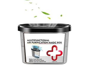 Purificateur d'air portable - Absorbeur d'humidité compact de 500 ml, neutralisateur d'odeurs d'origine végétale, boîte de désodorisant d'air avec contrôle automatique non électrique | Filtre