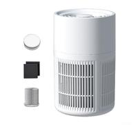 Purificateur d'air portable avec double filtre HEPA et charbon pour applications de bureau à domicile et bureau - Adresse le formaldéhyde et les particules fines (A)