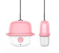 Purificateur d'air portable pour enfants avec sangle tour de cou, 10 millions d'ions négatifs pour soulager la fumée et les allergies, rechargeable via port USB C (rose)