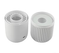 Purificateur d'air portable USB avec entrée de type C pour voiture, cuisine, salle de bain et bureau, puissance 3 W et technologie de filtration à haute efficacité (blanc)