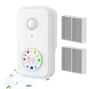Purificateur d'air pour chambre à coucher avec ions négatifs, ioniseur d'air pour ambiance, avec filtre élimine les odeurs, silencieux et rafraîchissant, pour garage, chambre, bureau, cuisine, voiture