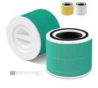 Purificateur d'air pour Levoit Core 300 & Core300S Filtre de rechange au charbon actif 2 en 1 Vert
