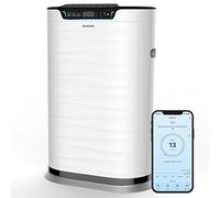 Purificateur d'air QXPure9 - CADR 600 m³/h - Jusqu'à 100 m² - Filtre HEPA 13 pour pollen, poussière fine, fumée, polluants et technologie QXAir+ avec 99,95% de destruction viruse/bactérienne -