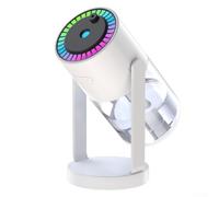 Purificateur d'air USB pour voiture avec humidificateur et veilleuse - Souffleur de poussière portable pour le nettoyage de l'intérieur du véhicule - Silencieux pour diffuseur de brume avec projection
