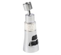 Purificateur d'eau de cuisine 3 en 1 avec connecteur de robinet standard, sélecteur mécanique à trois vitesses pour un débit de filtration constant (plaqué argent)