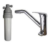 Purificateur d'eau Doulton Ecofast Biotect et robinet mitigeur 3 voies classique Inox brillant G