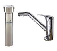 Purificateur d'eau Doulton HIS BIOTECT sous-évier et robinet mitigeur 3 voies classique Inox brillant G