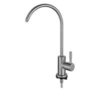 Purificateur d'eau en Acier Inoxydable à Boisson directe, poignée 4 Points, Froide Unique pouvant être tournée pour s'asseoir et se Tenir Debout, Un Robinet d'évier de Cuisine (Gris)