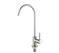 Purificateur d'eau potable 4 points pour évier de cuisine avec construction en acier inoxydable et gestion du débit intégrée (argent)