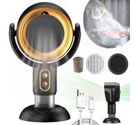 Purificateur PuffHide, meilleur ventilateur PuffHide for fumée, ventilateur PuffHide for fumer à l'intérieur, ventilateur purificateur Smoke Away, purificateur d'air portable PuffHide.(Black,Rechargea