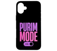 Purim Mode on Funny Purim Jewish Costume Happy Purim Coque pour iPhone 16 Plus