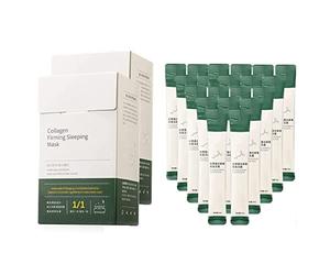 PuriMe Korean Collagen Firming Mask, Masque Raffermissant au Collagène Coréen, Masque de Sommeil au collagène, Hydratant Anti-Rides Anti-âge Masque, Masque facial de sommeil nocturne sans lavage(2box)