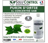 Purin d Ortie Naturel Solu Control UAB 1 litre Produit Vegetal Stimule la Croissance et Renforce les Plantes