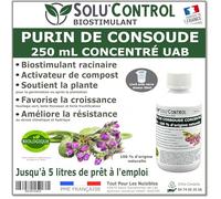 Purin de Consoude Solu’Control - 250 ml Concentré UAB - Biostimulant Racinaire - Favorise la Croissance et la Floraison - 100% Naturel - Fabriqué en France