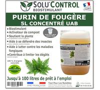 Purin de Fougère Solu’Control - 5L Concentré UAB - Biostimulant Naturel - Aide à Se Défendre des Insectes & Maladies Fongiques - Activateur de Compost - 100% Naturel - Fabriqué en France