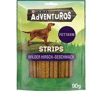 PURINA ADVENTUROS Strips Lot de 6 friandises pour Chien à Faible teneur en Gras avec goût de cerf 6 x 90 g