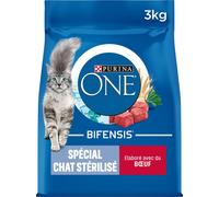Purina one - bifensis spécial chat stérilisé - boeuf et blé (3kg)