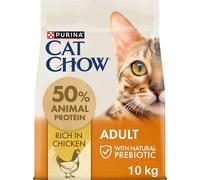 PURINA CAT CHOW | Adulte | Croquettes pour Chat | NaturiumTM | Poulet | 10 kg | Sac