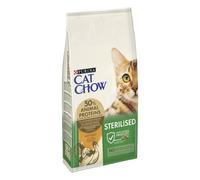 PURINA CAT CHOW | Adulte | Croquettes pour Chat Stérilisé | Dinde| 10 kg | Sac