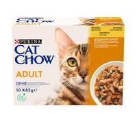 PURINA Cat Chow Chicken, Zucchini - Croquettes pour chat - 10x85 g