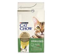 Purina Cat Chow Croquettes pour Chat stérilisé Adulte au Poulet, 6 sachets de 1,5 kg