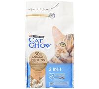 Purina Cat Chow Nourriture sèche pour Chats Adultes 3 en 1 Riche en Dinde - 1,5 kg