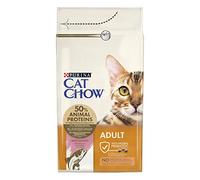 Purina Cat Chow - Nourriture sèche pour Chats Adultes, Rica en Saumon
