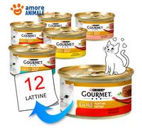 Purina Cat Gourmet Or → Contient Et Légumes - 85 Gr - Parfums Mixtes - Humide