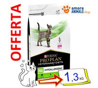 Purina Chat Pro Plan → Régimes Vétérinaires HA, Hypoallergénique - 1,3 Kg - Chat
