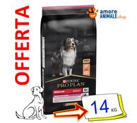 PURINA Chien PRO PLAN → Adulte Peau Sensible Moyenne, Saumon - 14 kg Chien