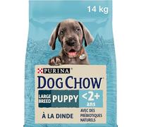 PURINA DOG CHOW – Croquettes pour chiot de grande race, dinde – 14 kg