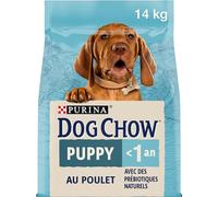 Purina Dog Chow Croquettes pour chiot au poulet Sac 14 kg - Lot de 1