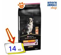 Purina Pro Plan Dog Medium&Large Senior 7+ Sensitive Skin Saumon Aliment 14 kg