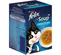 Purina Felix Soup Chat Sélections Poissons 6 x 48g