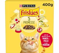 Purina Friskies Croquettes pour Chats Adultes avec Boeuf, Poulet et légumes, 20 boîtes de 400 g
