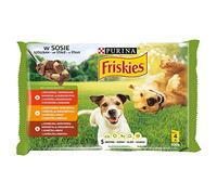 Purina FRISKIES Lot de 4 paquets de 100 g de mélange de viande pour adulte