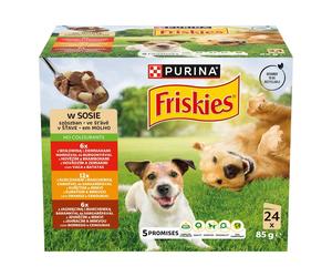 PURINA Friskies Nourriture pour chiens adultes en sauce 24 x 85 g