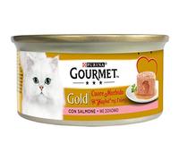 Purina Gourmet Gold Coeur Souple Nourriture Humide pour Chats avec Saumon, 24 boîtes de 85 g