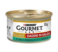 Purina Gourmet Gold Dadini in Salsa Nourriture pour Chats avec Lapins et carotes, 24 Latex de 85 g