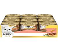 Purina Gourmet Gold Delizie en Sauce Nourriture Humide pour Chats avec Saumon, 24 boîtes de 85 g