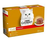 Gourmet Gold Fondant Multipack: Boeuf, Poulet, Thon, Saumon 12X85 Gr