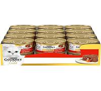 Purina Gourmet Gold Humide Chat Coeur Doux avec Boeuf - 24 boîtes de 400 g chacune