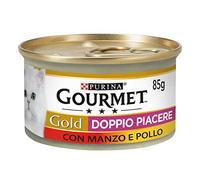 Purina Gourmet Gold Lot de 24 canettes de 85 g pour Chat, Motif Chat, 24 canettes de 85 g