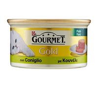 Gourmet Purina Gold - Lot de 24 conserves de pâté Humide au Lapin pour Chat, 85 g chacune