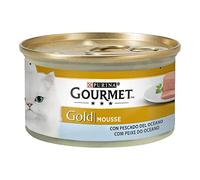 Gourmet Purina Gold Mouse Nourriture Humide pour Chat avec Poisson de l'océan, 24 boîtes de 85 g