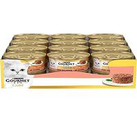 Purina Gourmet Gold Tartelettes Humide Chat Saumon - 24 boîtes de 85 g chacune - Lot de 24 x 85