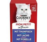 PURINA GOURMET Mon Petit Intense Lot de 8 Paquets de 6 sachets de 50 g