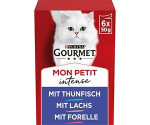 PURINA GOURMET Mon Petit Intense Lot de 8 Paquets de 6 sachets de 50 g