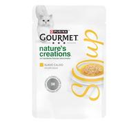 Purina Gourmet Nature's Creations Soup Nourriture Humide Naturelle pour Chat, Soupe au Poulet et légumes, 32 sachets de 40 g