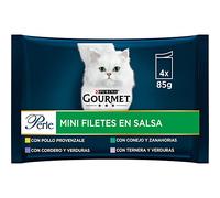 Purina Gourmet Perle Fines lamelles en Sauce 12 x [4 x 85 g]
